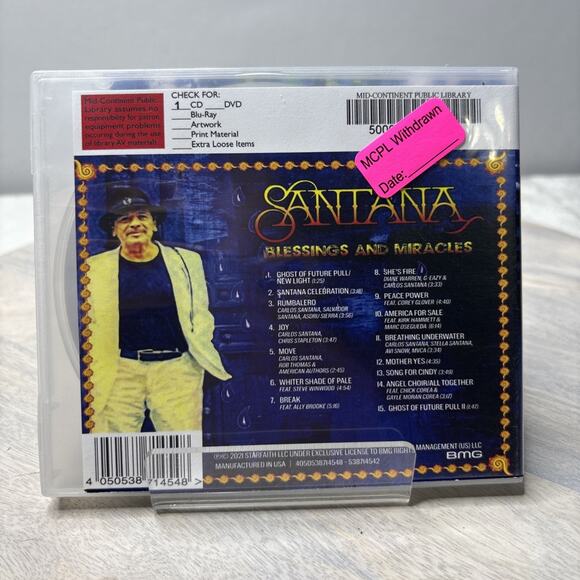 Santana – Blessings and Miracles (CD, 2021, BMG, Rock) - Picture 2 of 5